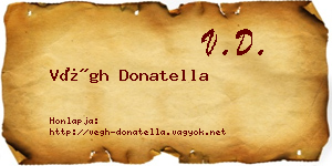 Végh Donatella névjegykártya